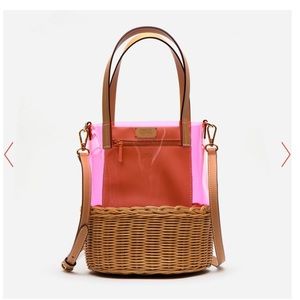 Frances Valentine large wicker PVC bucket bag